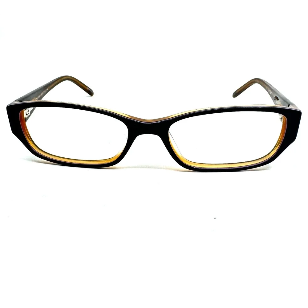 Karen Kane Eyeglasses Frames‎ ALLSPICE Black Peach 52-16-135 Full Rim H10038